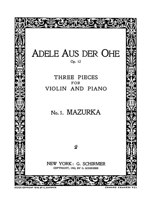 Mazurka - No. 1 from Three Pieces for Violin and Piano