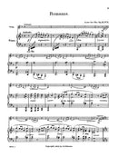 Romanze - No. 2 from Three Pieces for Violin and Piano