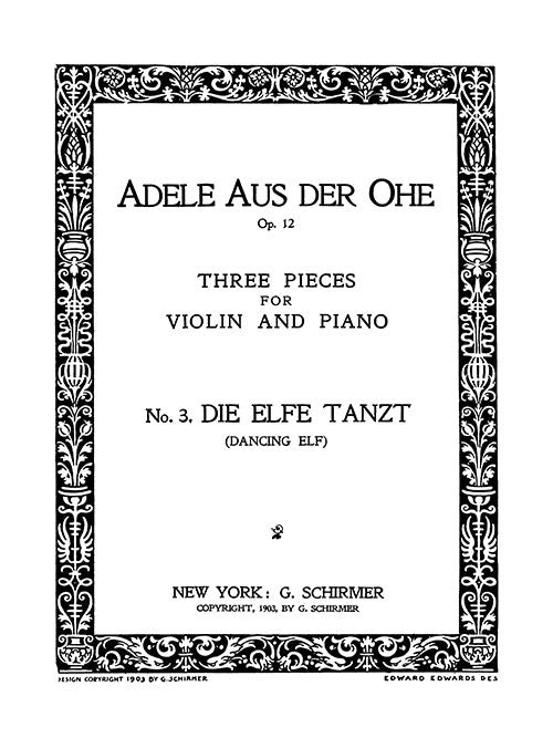 Die Elfe Tanzt (Dancing Elf) - No. 3 from Three Pieces for Violin and Piano