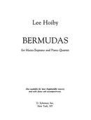 Bermudas, for Mezzo Soprano and Piano Quartet - (Version for one singer)