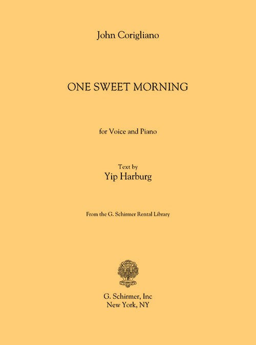 One Sweet Morning, for Male Voice and Piano