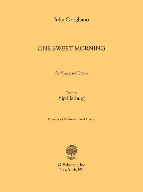 One Sweet Morning, for Male Voice and Piano