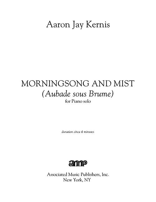 Morningsong and Mist (Aubade sous Brume)