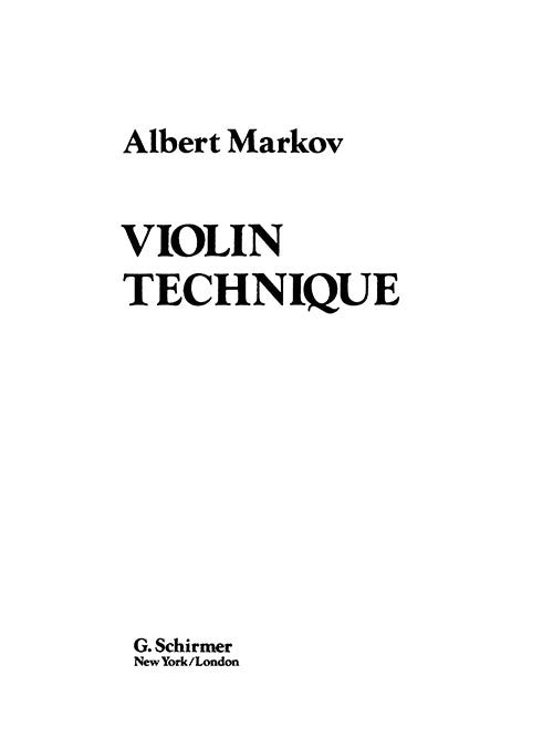 Violin Technique