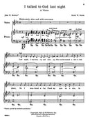 I Talked to God Last Night (med voice and pf) - Digital (Not Printable)