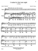 I Talked to God Last Night (low voice and pf)