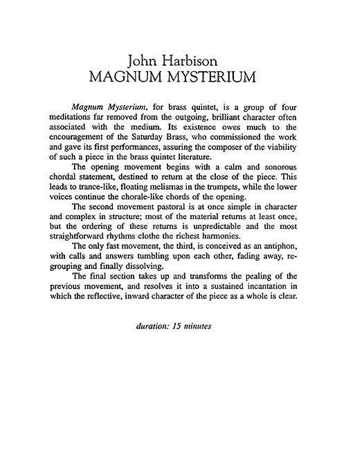 Magnum Mysterium