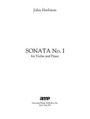 Sonata No. 1 for Violin and Piano - Digital (Not Printable)