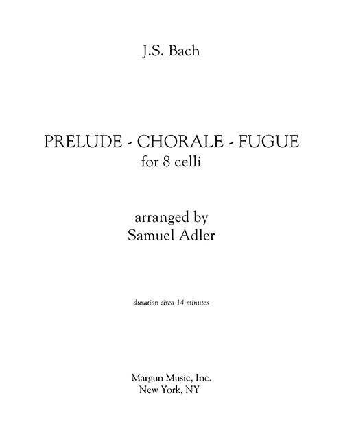 Prelude Chorale Fugue
