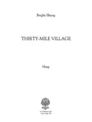 Thirty-Mile Village - harp part