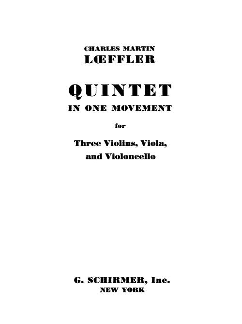 Quintet in One Movement