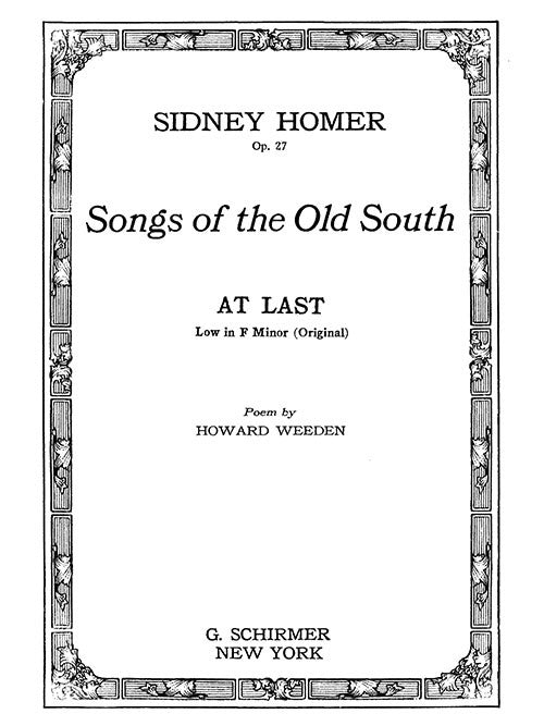 At Last, for voice and piano