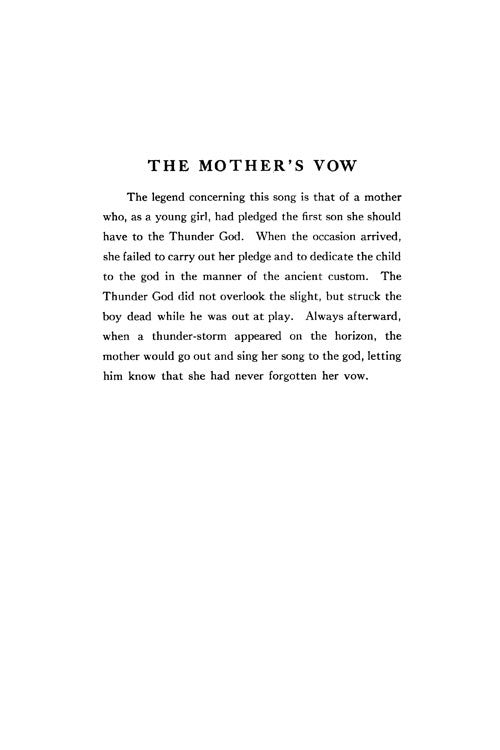 The Mother's Vow