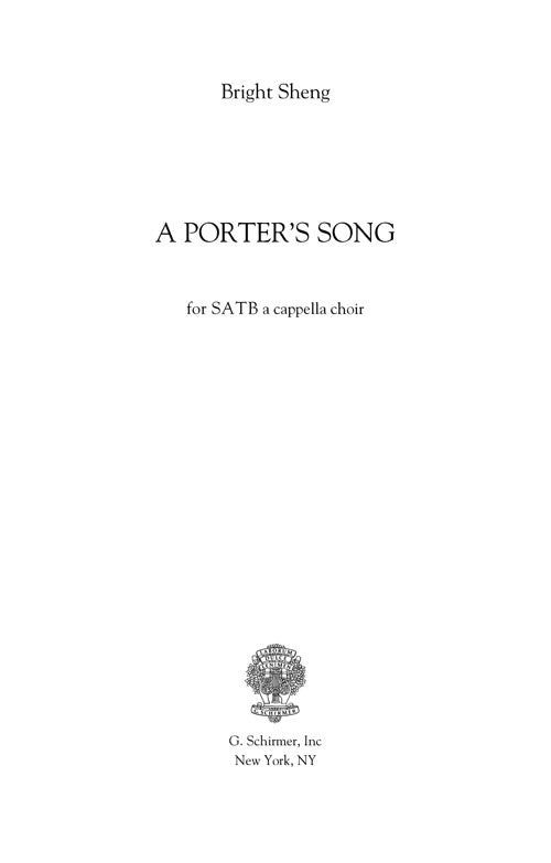 A Porter's Song