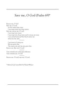 Save Me, O God (Psalm 69)