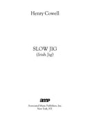 Slow Jig, (Irish Jig) for solo piano