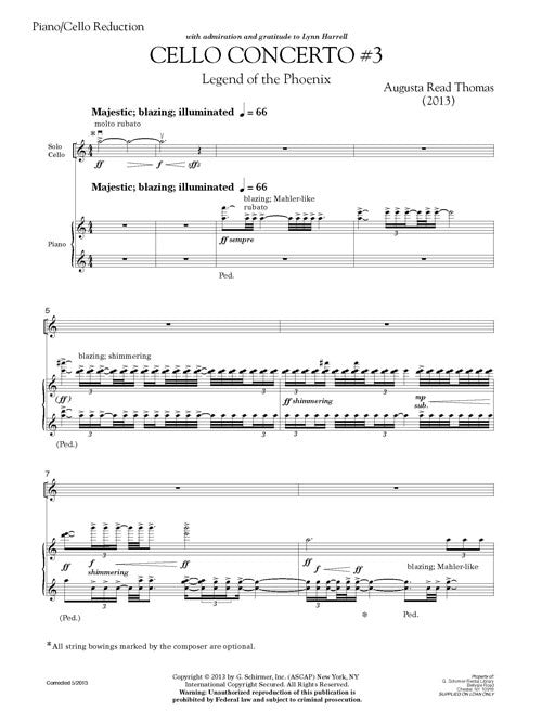 Cello Concerto No. 3, Legend of the Phoenix - Digital