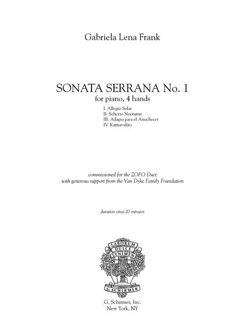 Sonata Serrana No. 1