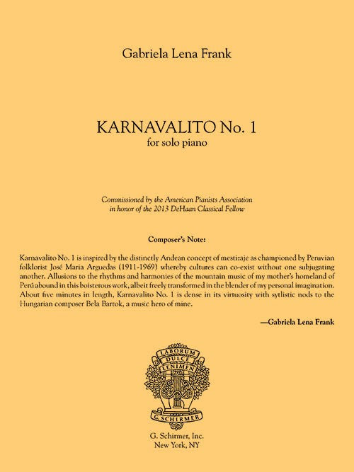 Karnavalito No. 1 (for solo piano)