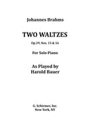 Two Waltzes, Op. 39, Nos. 15 and 16 - Digital (Not Printable)