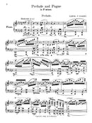 Prelude and Fugue in F minor for Pianoforte