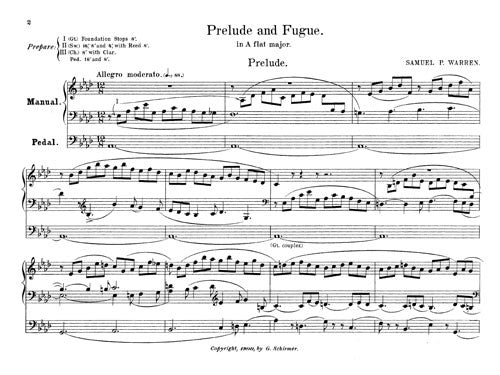 Prelude and Fugue in A-Flat major for organ