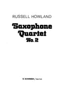 Saxophone Quartet No. 2