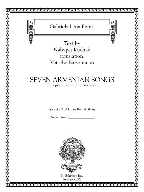 Seven Armenian Songs