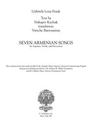 Seven Armenian Songs