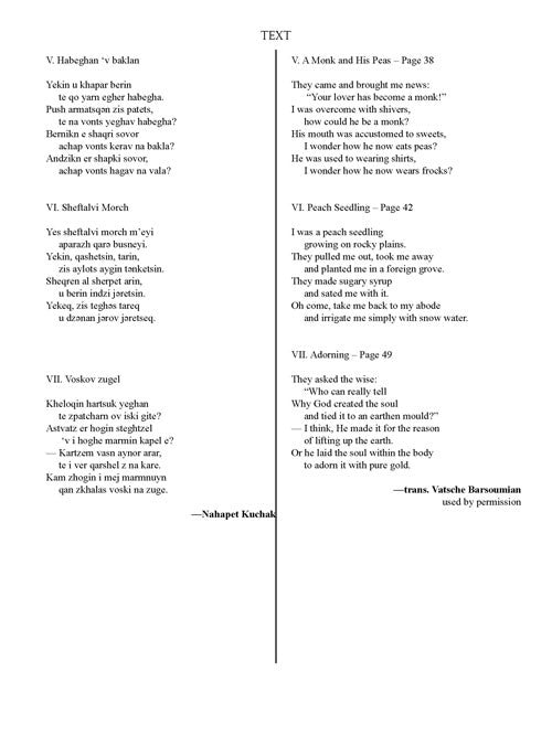 Seven Armenian Songs