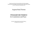 Twilight Butterfly (for countertenor and piano)