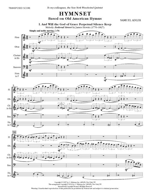Hymnset (for wind quintet)