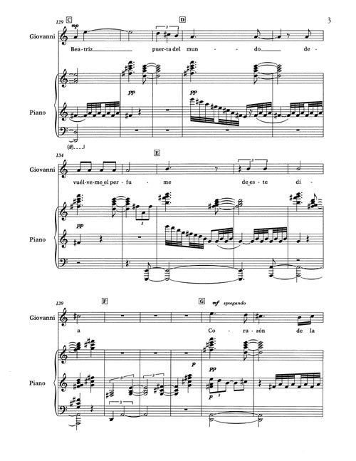 Beatriz puerta del mundo (Giovanni's aria, from "Rappaccini's Daughter")