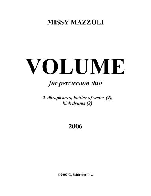 Volume (for two vibraphones)