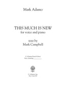 This Much Is New (E-flat, in treble clef)