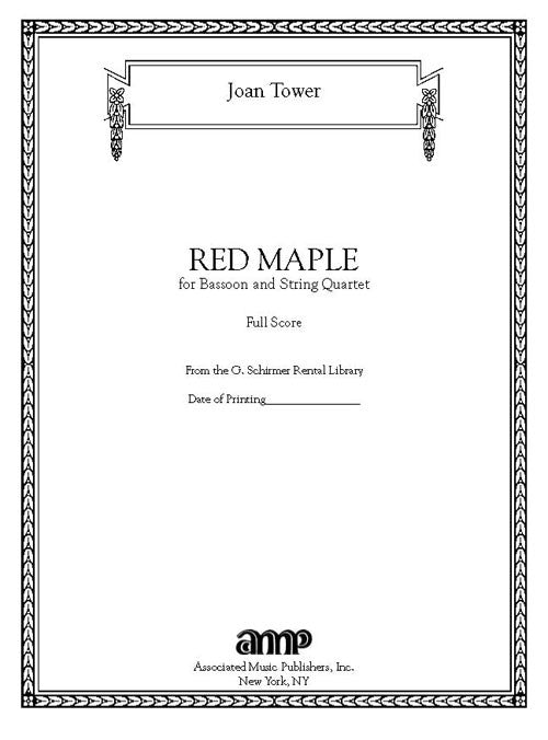 Red Maple (for bassoon and string quartet)