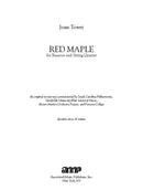 Red Maple (for bassoon and string quartet)