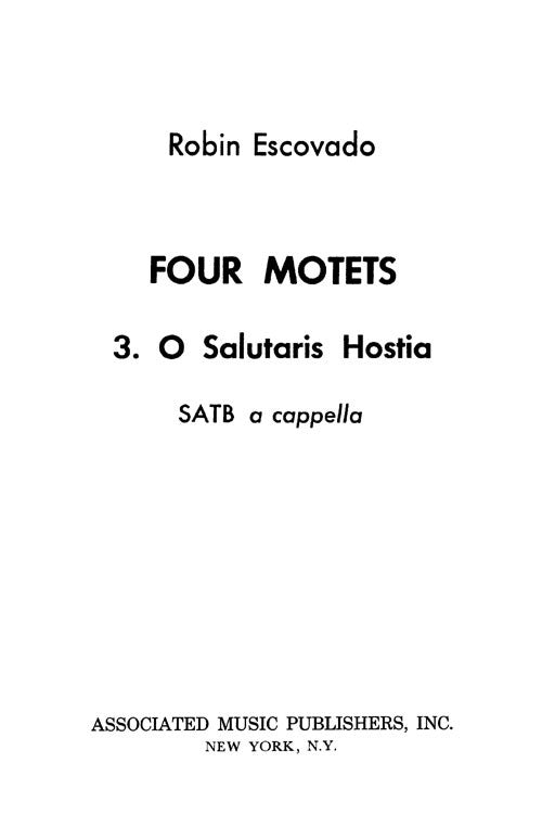 O Salutaris Hostia (from Four Motets)