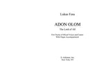 Adon Olom (The Lord of all)