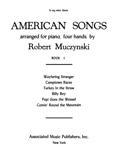 American Songs, Book 1, for piano/4 hands