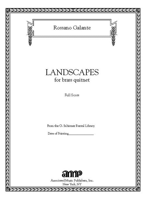 Landscapes - for brass quintet
