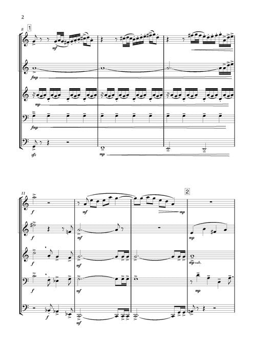 Landscapes - for brass quintet