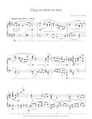 Elegy (to those we lost) for piano