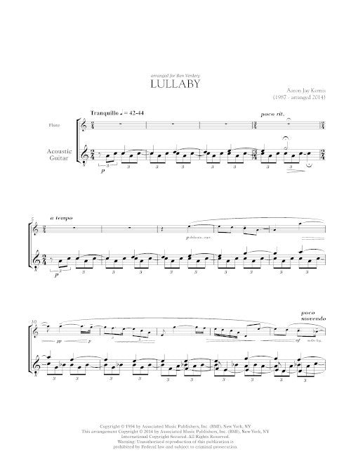 Lullaby (for flute and guitar)