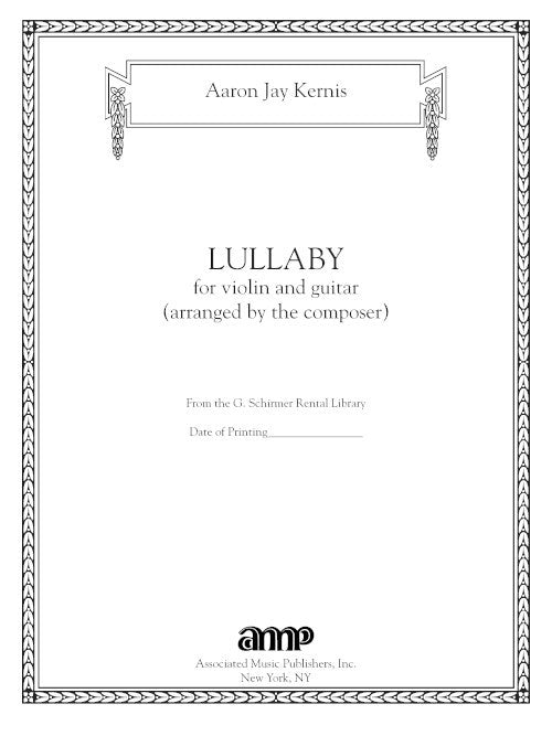 Lullaby (for violin and guitar)