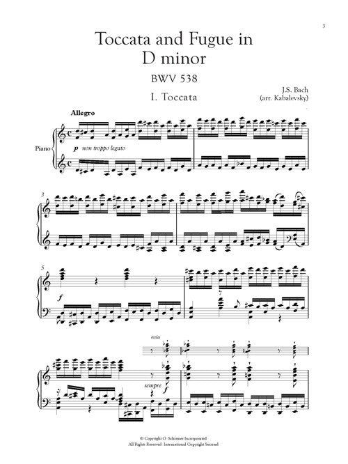Toccata and Fugue in D Minor BWV 538 (Arranged for Piano by Dmitri Kabalevsky)