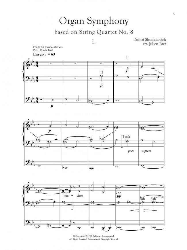Organ Symphony, based on String Quartet No. 8 (arr. Julien Bret)