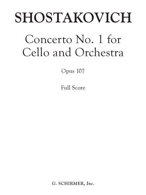Concerto No. 1 for Cello and Orchestra, Op. 107