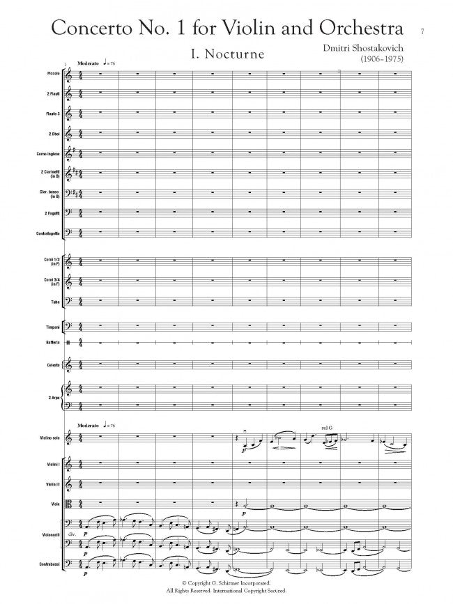 Concerto No. 1 for Violin and Orchestra, Op. 77