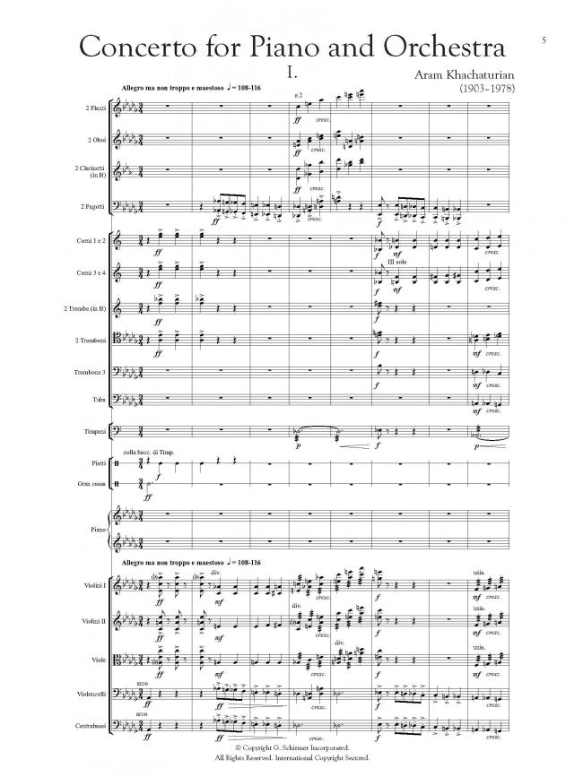 Concerto for Piano and Orchestra Op. 38